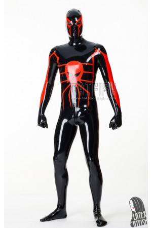 Men's 'Arachne' Spidey Pattern Latex Costume Catsuit