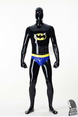Cosplay Bat Man Latex Catsuit