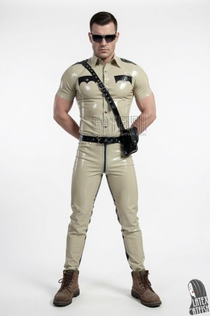 Tropical Style Police Uniform Pants