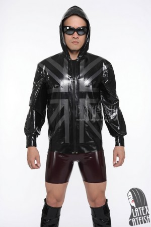 Men's 'Britannia' Latex Hoodie Jacket