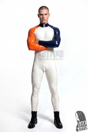 'Oddity' Raglan-Sleeved Latex Catsuit