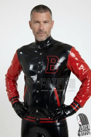 Men's Latex College 'Varsity' Jacket