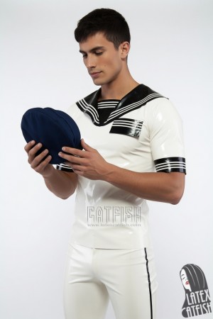 'Jack Tar' Latex Naval Top