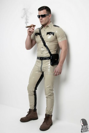 Tropical Style Police Uniform Pants