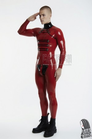 'Show Me The Way' Latex Uniform Style Catsuit