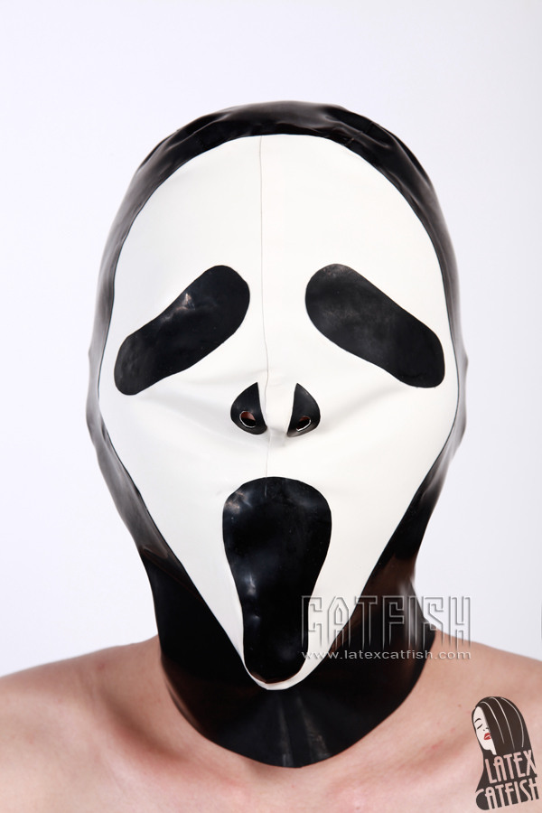 Unisex 'Scream' Ghost Latex Costume Hood/Mask Unisex 'Scream' Ghost Latex Costume Hood/Mask