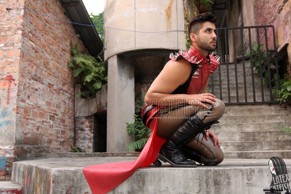Men's 'Winged Warrior' Latex Costume Men's 'Winged Warrior' Latex Costume
