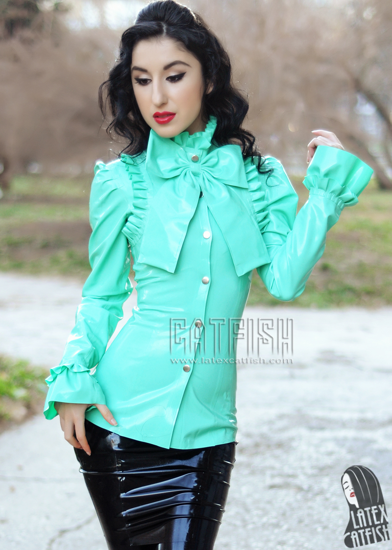 'Big Bow' Latex Tailored Cocktail Shirt 'Big Bow' Latex Tailored Cocktail Shirt
