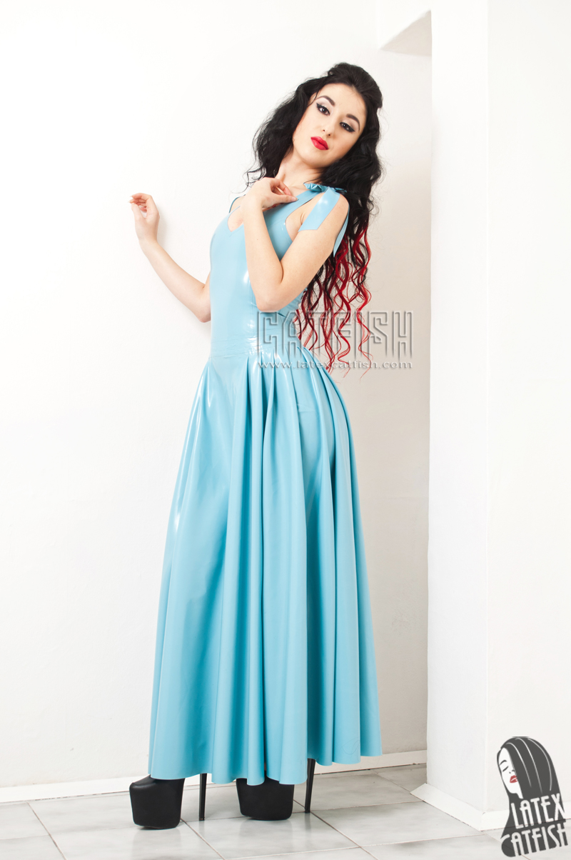 'Maxi-Saxy' Latex Maxi Prom Dress 'Maxi-Saxy' Latex Maxi Prom Dress