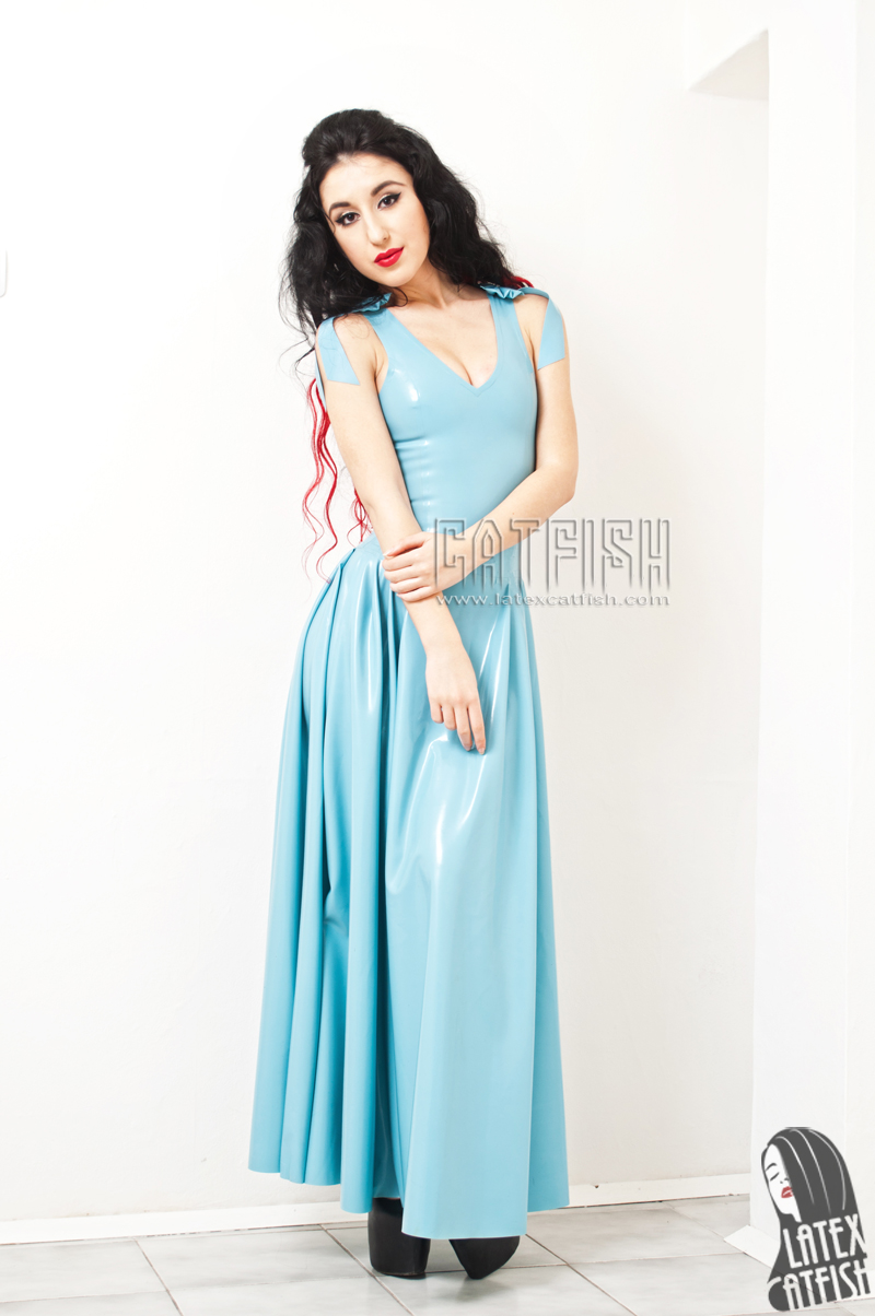 'Maxi-Saxy' Latex Maxi Prom Dress 'Maxi-Saxy' Latex Maxi Prom Dress