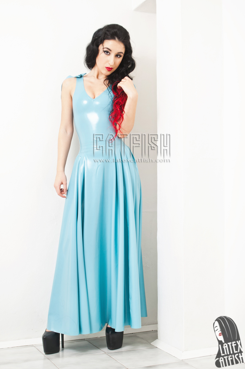'Maxi-Saxy' Latex Maxi Prom Dress 'Maxi-Saxy' Latex Maxi Prom Dress