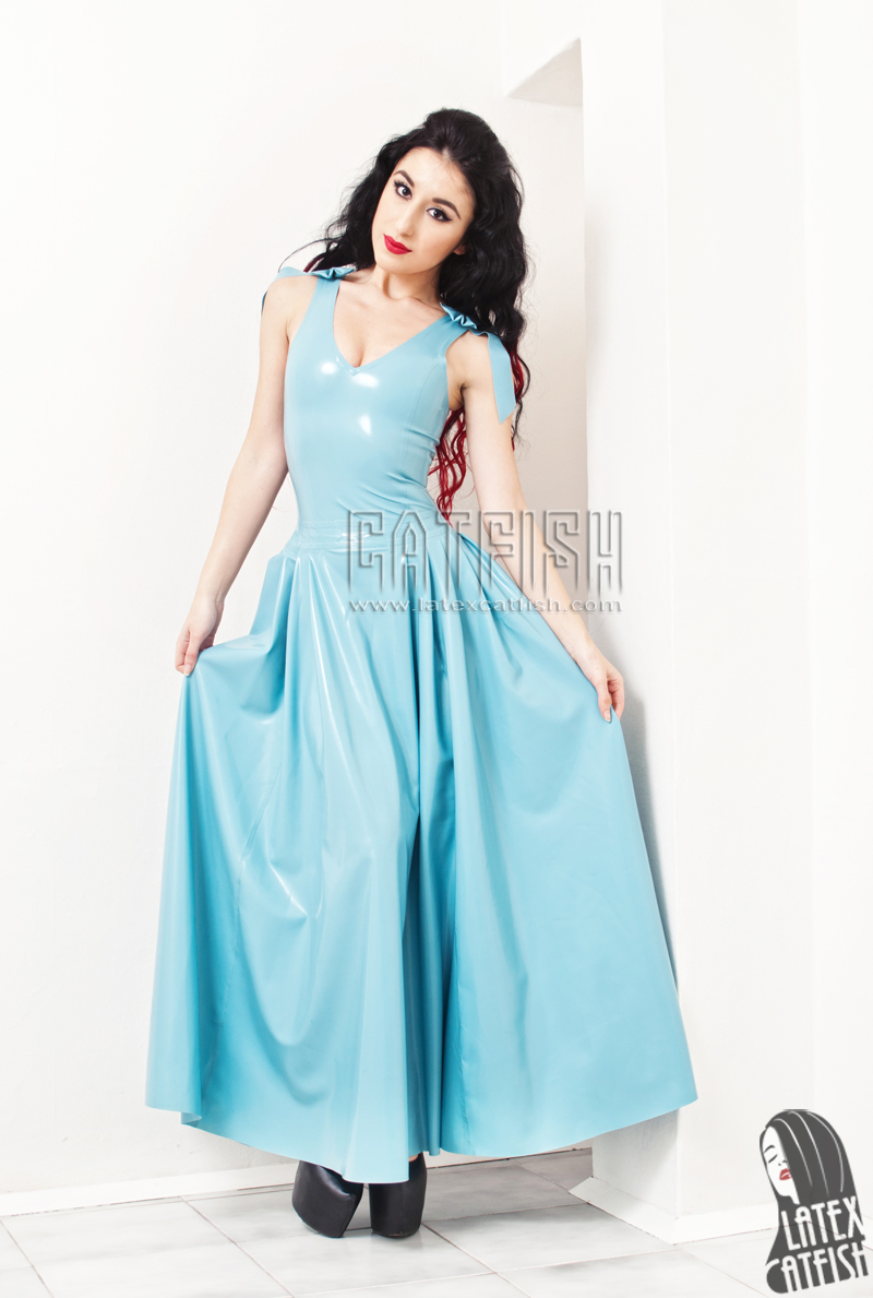 'Maxi-Saxy' Latex Maxi Prom Dress 'Maxi-Saxy' Latex Maxi Prom Dress