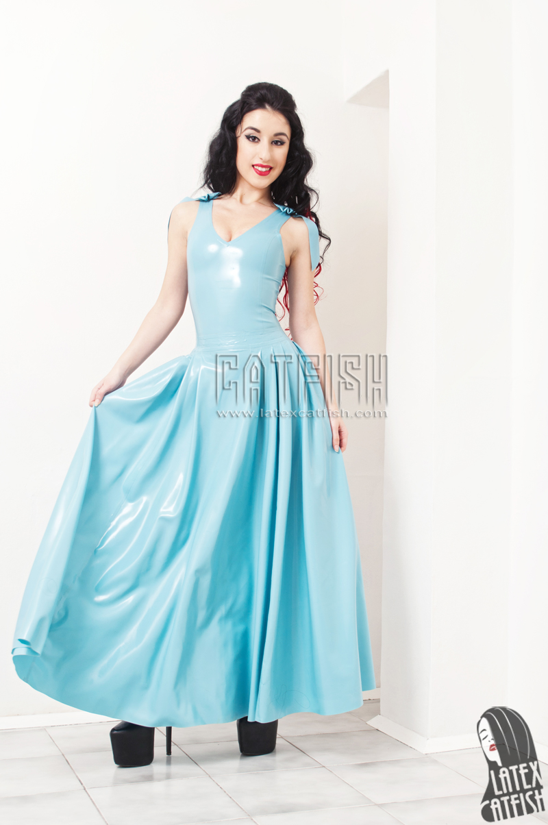 'Maxi-Saxy' Latex Maxi Prom Dress 'Maxi-Saxy' Latex Maxi Prom Dress
