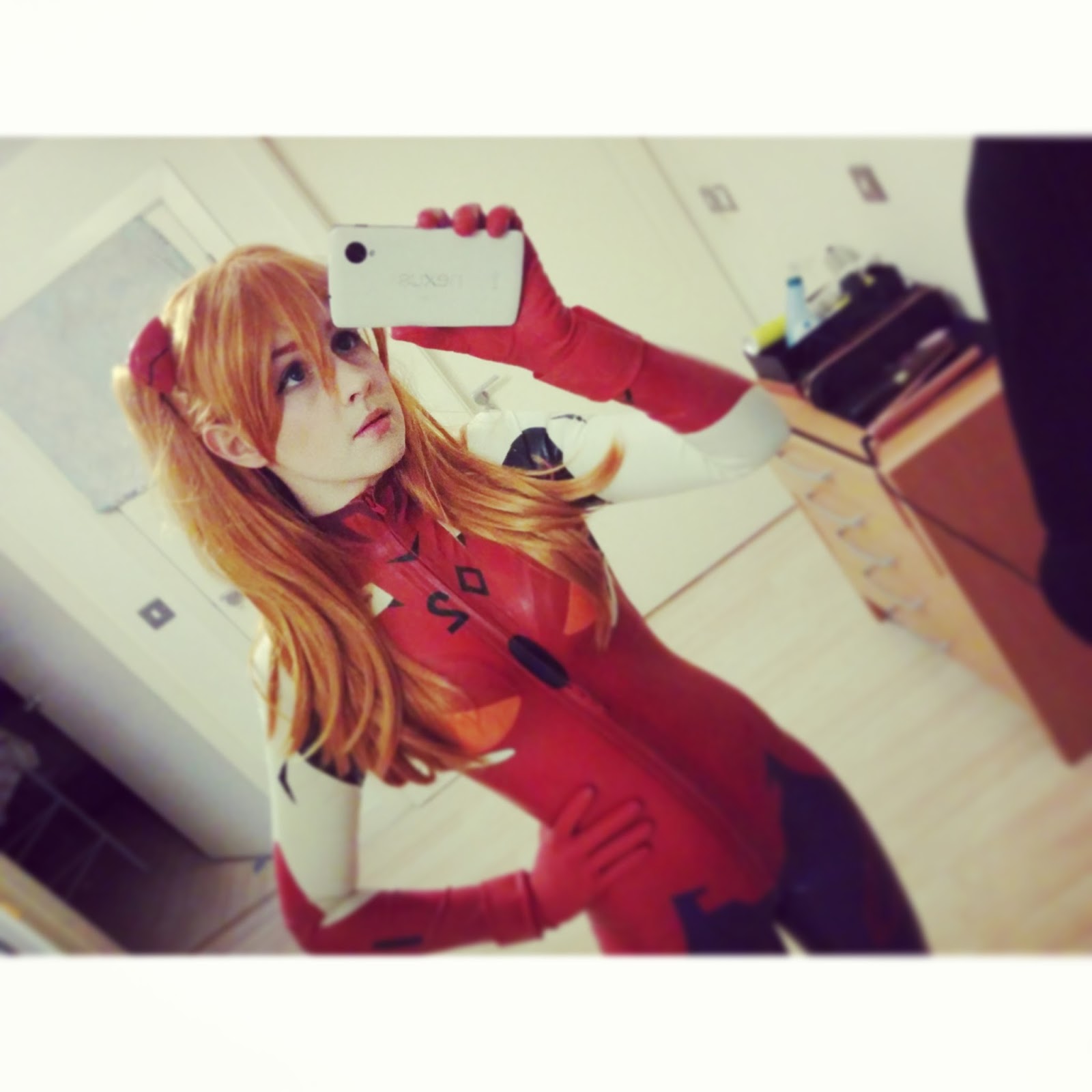 'Asuka Evangelion suit' Latex Catsuit With Feet & Gloves 'Asuka Evangelion suit' Latex Catsuit With Feet & Gloves
