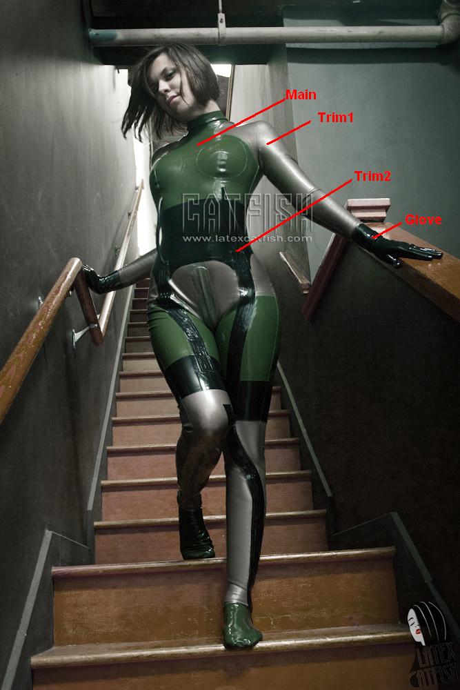 Unisex 'Cadmar' Back Zipper Latex Catsuit Unisex 'Cadmar' Back Zipper Latex Catsuit