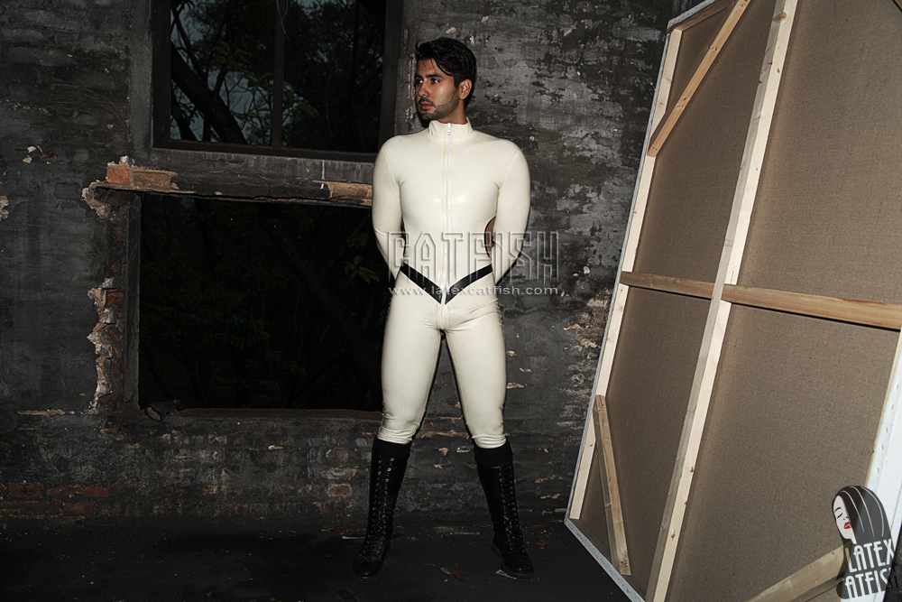 Men's 'Vidar' Front Zipper Latex Catsuit Men's 'Vidar' Front Zipper Latex Catsuit