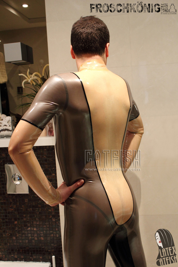 Unisex 'Big Dipper' Neck Entry Zipperless Latex Catsuit Unisex 'Big Dipper' Neck Entry Zipperless Latex Catsuit