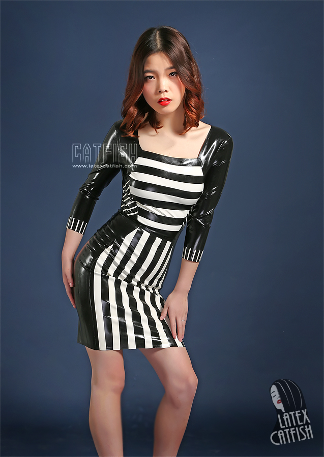 'Stripes Galore' Latex Dress 'Stripes Galore' Latex Dress