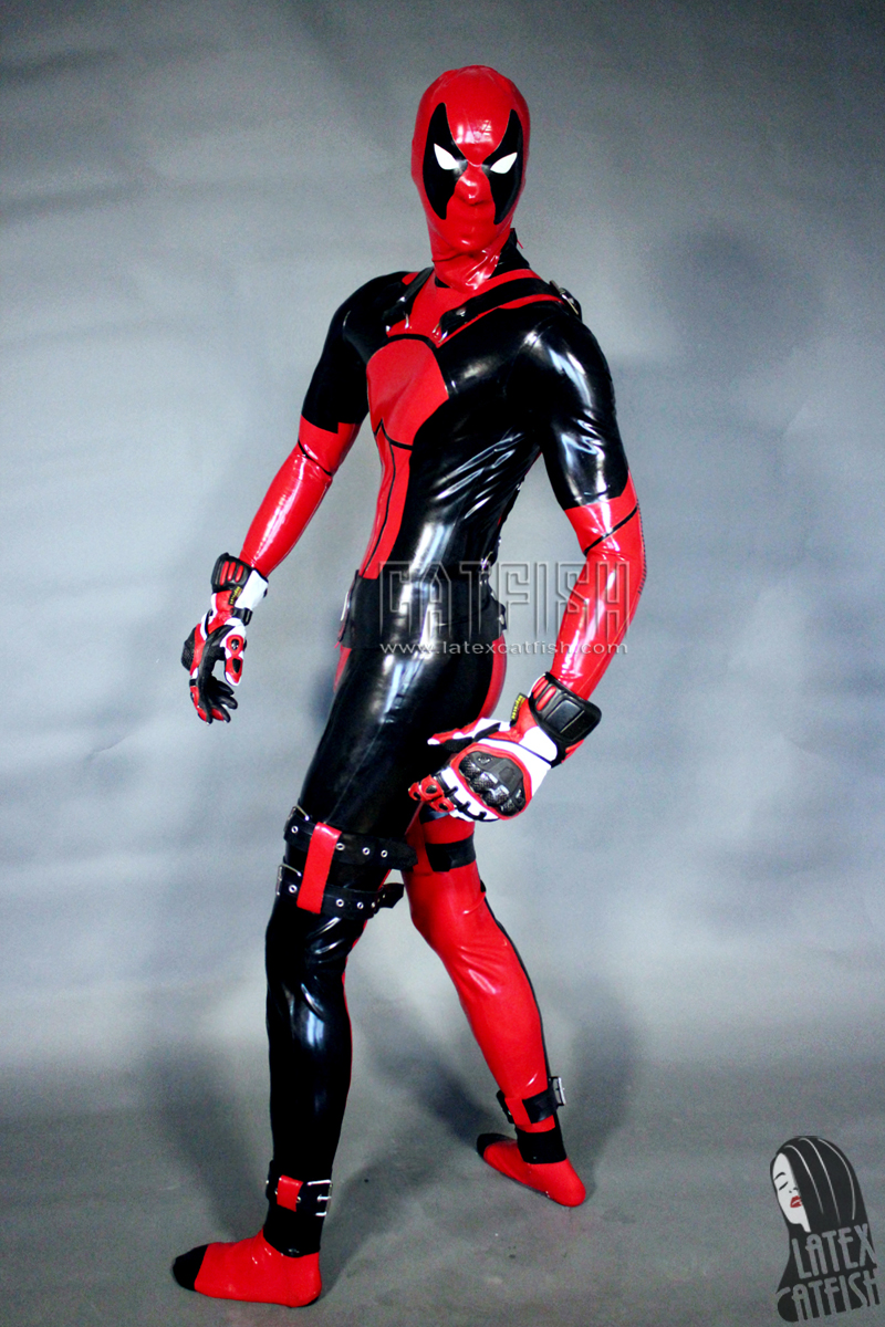 Men's 'Deadpool' Super Hero Latex Suit Men's 'Deadpool' Super Hero Latex Suit
