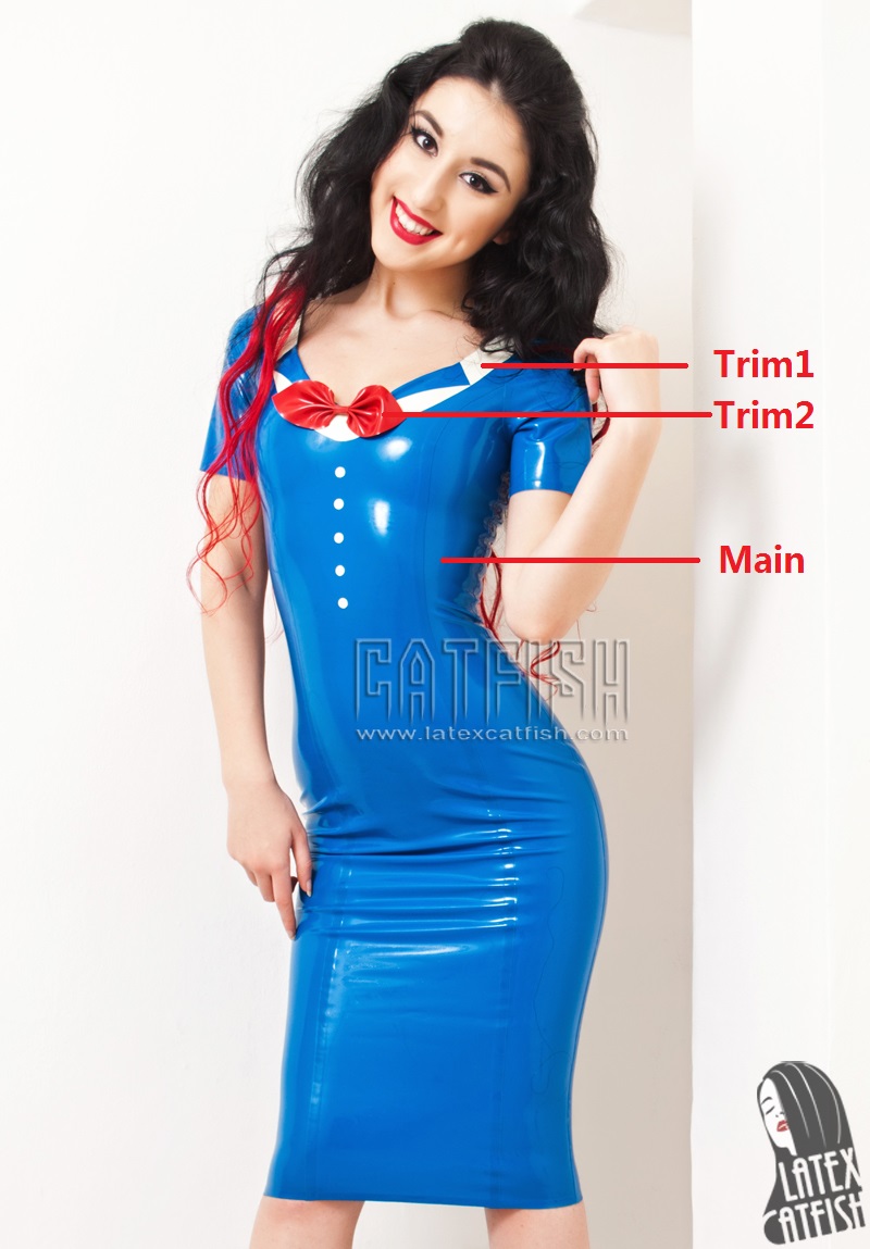 'Miss Receptionist' Smart Latex Daywear Dress 'Miss Receptionist' Smart Latex Daywear Dress