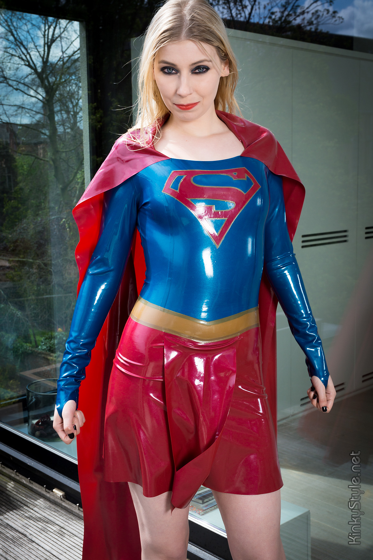 Latex 'Super-girl' Costume Latex 'Super-girl' Costume