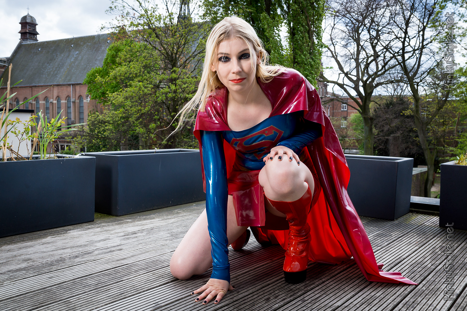 Latex 'Super-girl' Costume Latex 'Super-girl' Costume
