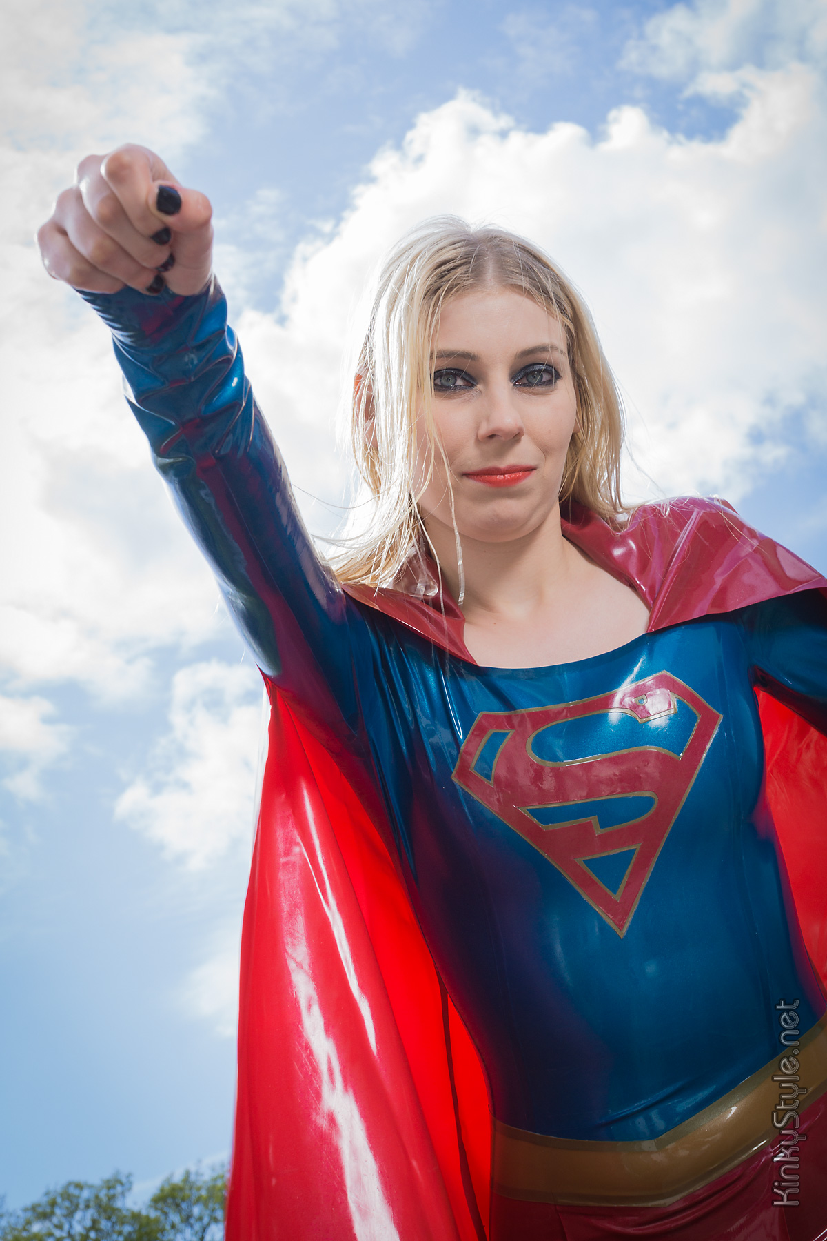 Latex 'Super-girl' Costume Latex 'Super-girl' Costume