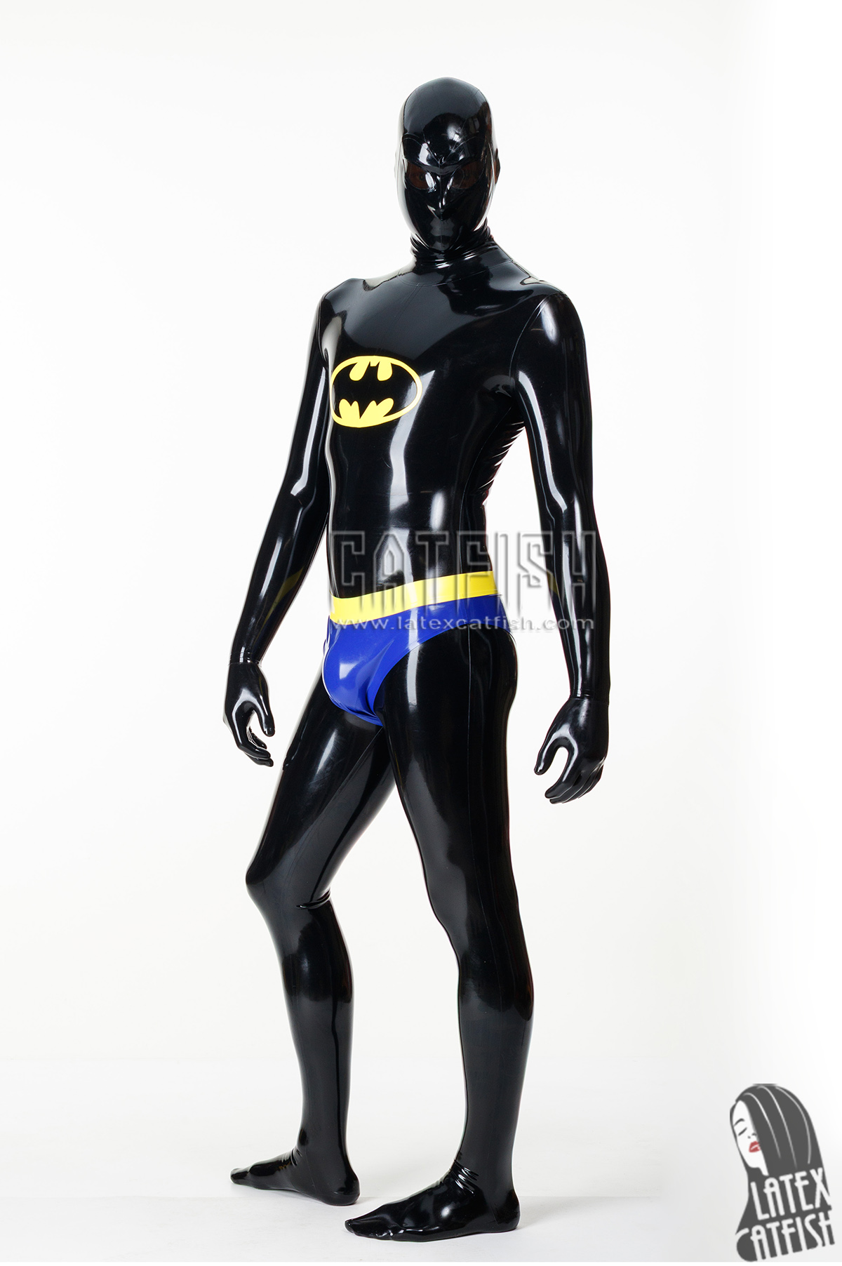 Cosplay Bat Man Latex Catsuit Cosplay Bat Man Latex Catsuit