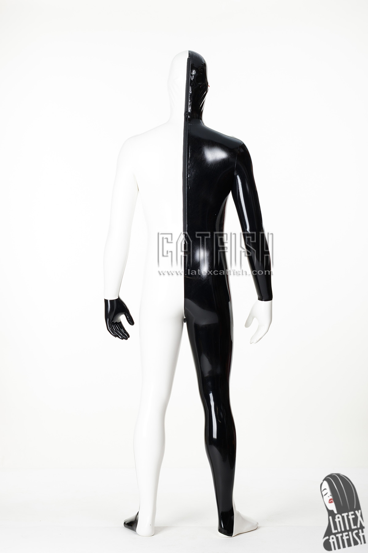 Men's 'Same Both Ways' Latex Gimp Catsuit With Codpiece Men's 'Same Both Ways' Latex Gimp Catsuit With Codpiece