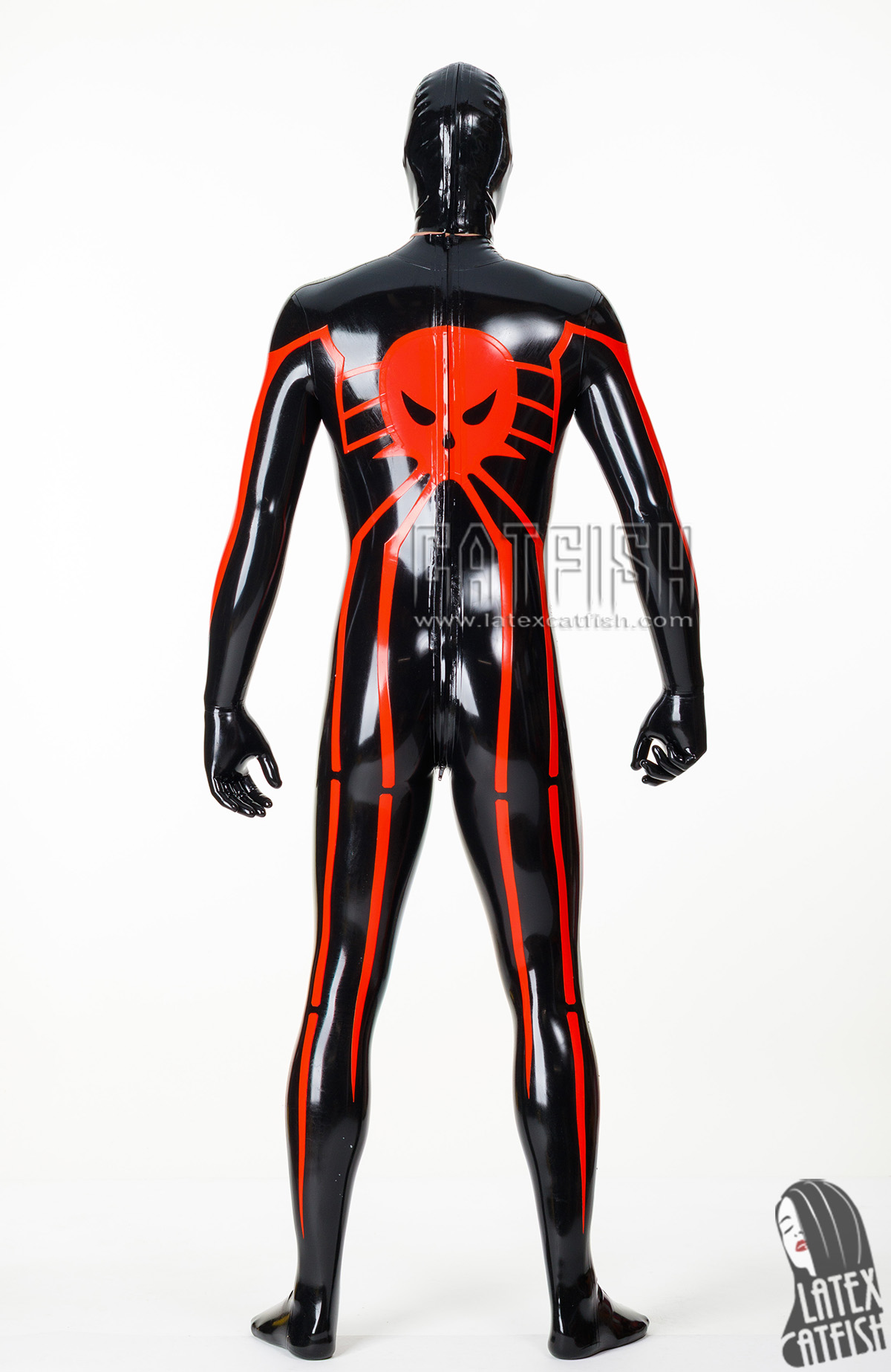 Men's 'Arachne' Spidey Pattern Latex Costume Catsuit Men's 'Arachne' Spidey Pattern Latex Costume Catsuit