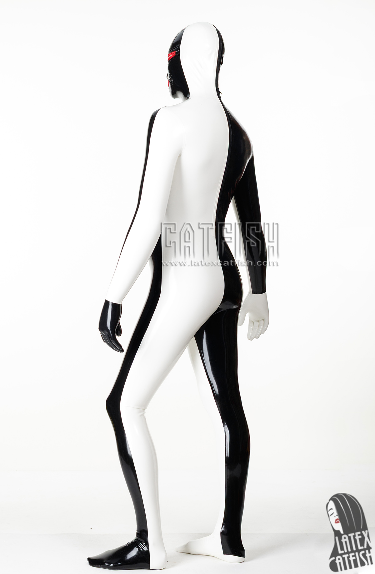 Men's 'Same Both Ways' Latex Gimp Catsuit With Codpiece Men's 'Same Both Ways' Latex Gimp Catsuit With Codpiece