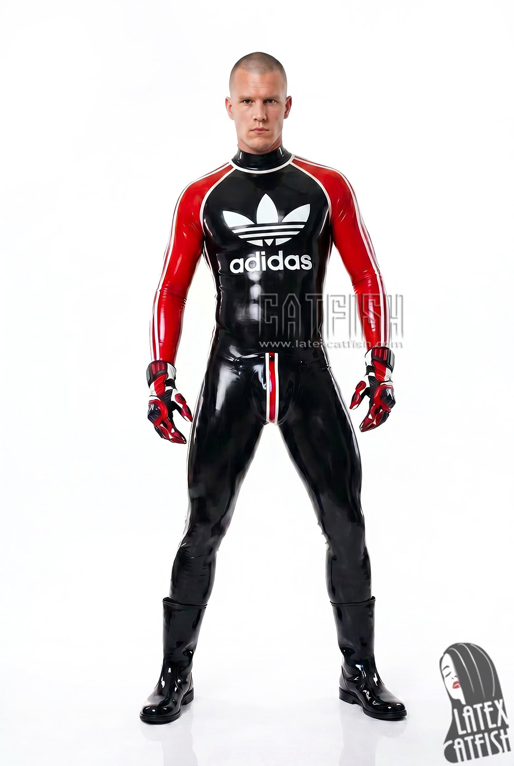 Sports Adi Latex Catsuit With Codpiece Sports Adi Latex Catsuit With Codpiece