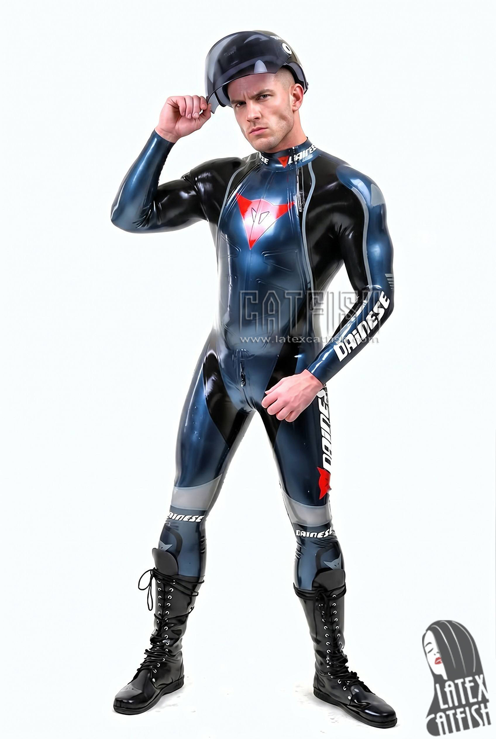 T-Age Style Motorcycle Biker Rubber Catsuit Version 17 T-Age Style Motorcycle Biker Rubber Catsuit Version 17