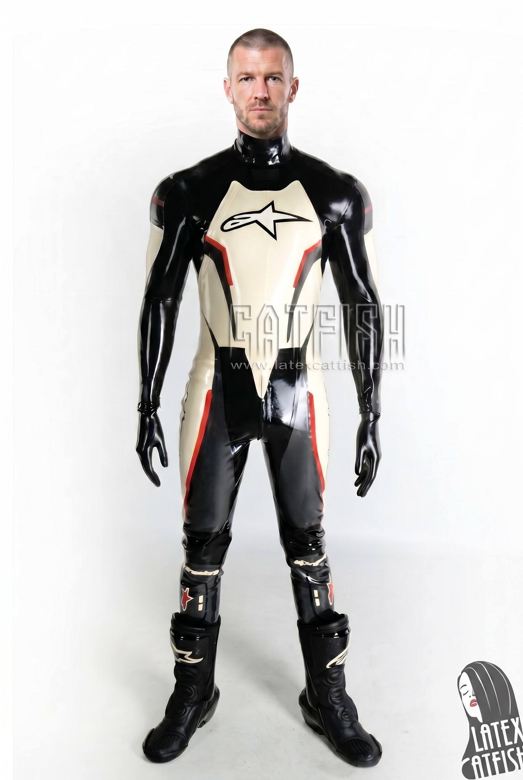 T-Age Style Moto Latex Biker Catsuit Version 16 T-Age Style Moto Latex Biker Catsuit Version 16