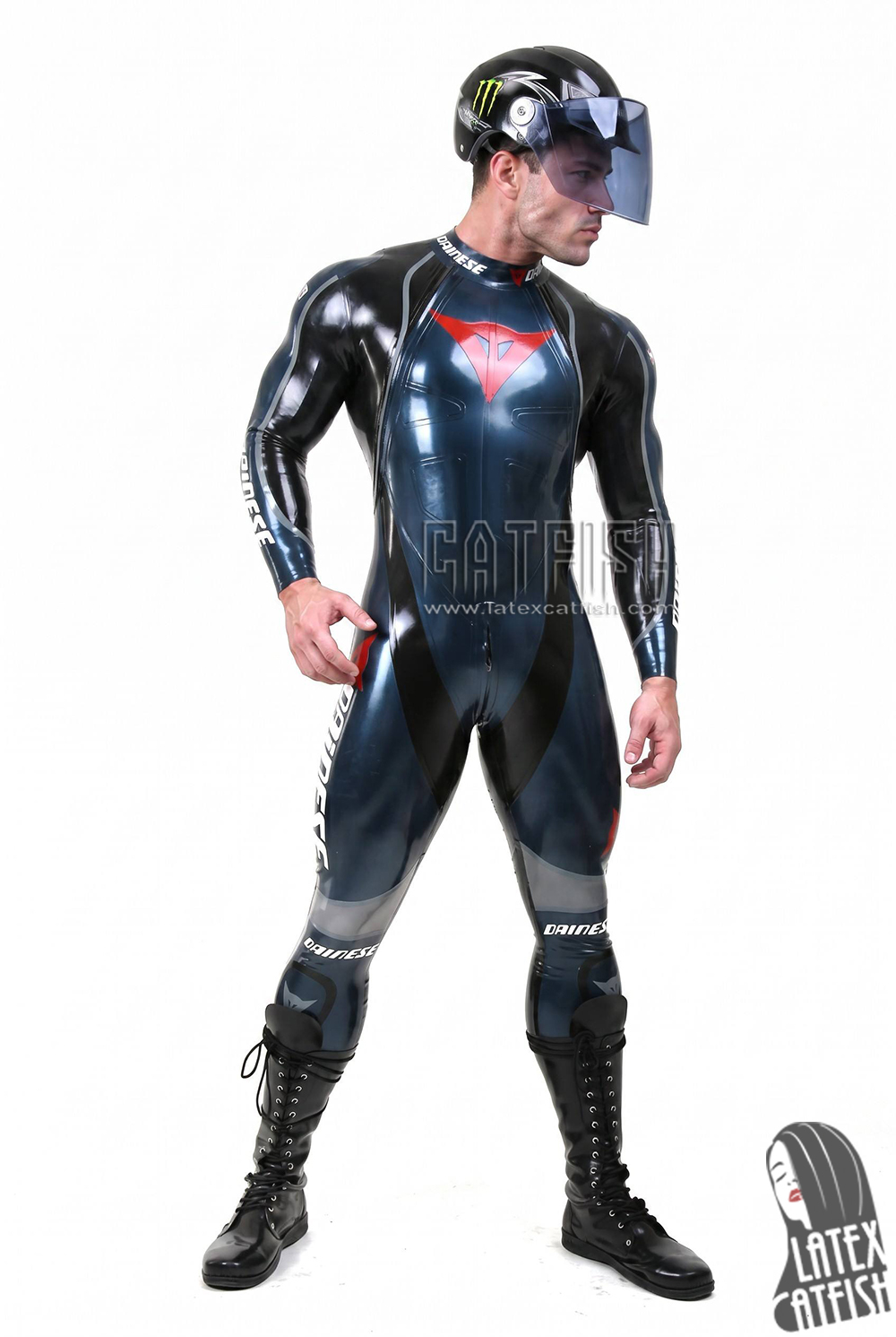 T-Age Style Motorcycle Biker Rubber Catsuit Version 17 T-Age Style Motorcycle Biker Rubber Catsuit Version 17