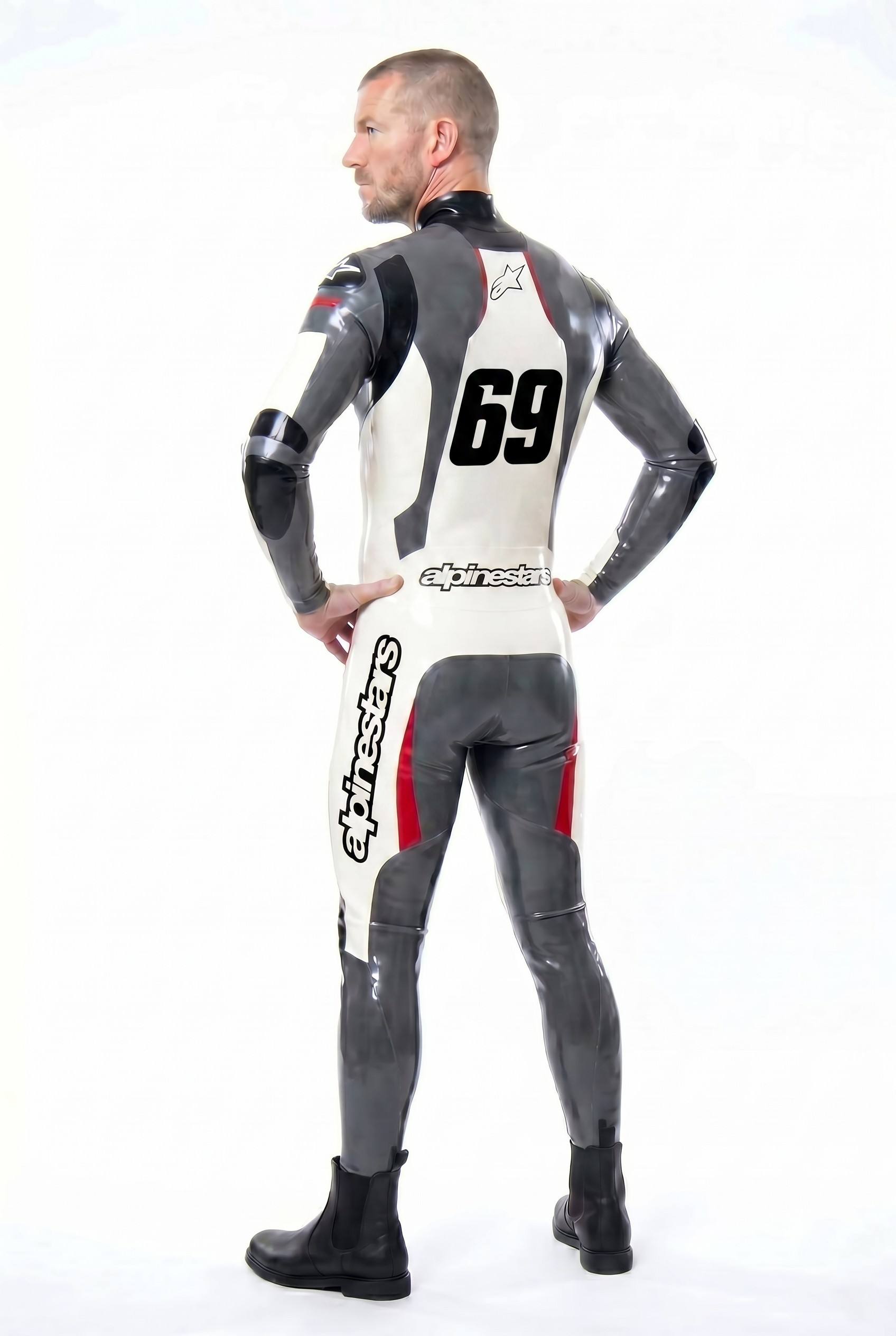 T-Age Style Moto Latex Biker Catsuit Version 16 T-Age Style Moto Latex Biker Catsuit Version 16