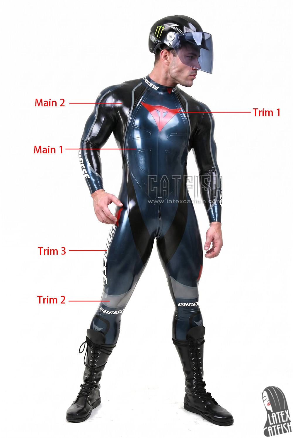 T-Age Style Motorcycle Biker Rubber Catsuit Version 17 T-Age Style Motorcycle Biker Rubber Catsuit Version 17